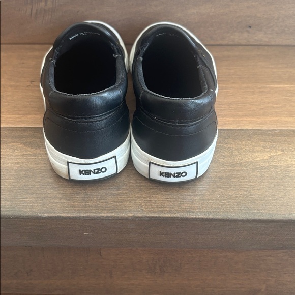 Kenzo Black Slip-Ons with Colorful Tiger Motif - Picture 4 of 4